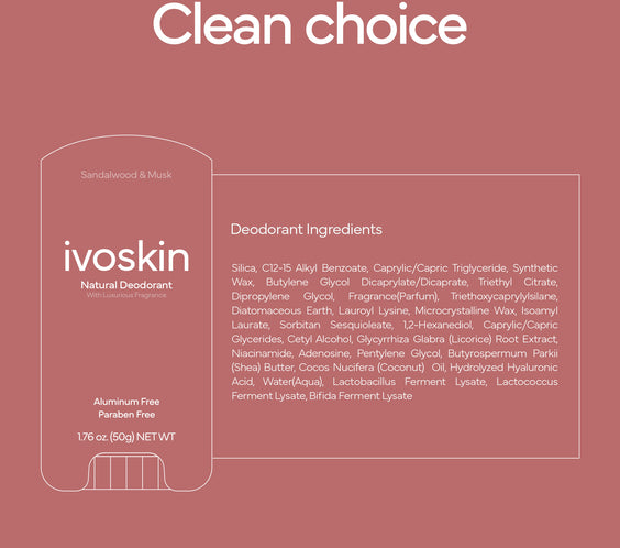 Natural Deodorant - ivoskin