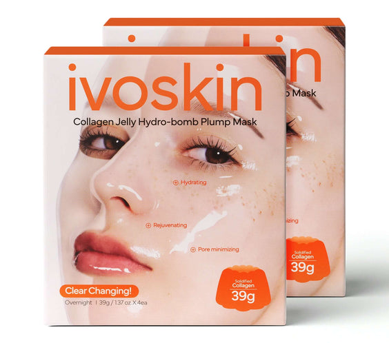Collagen Jelly Hydro-bomb Plump Mask(4ea) - ivoskin