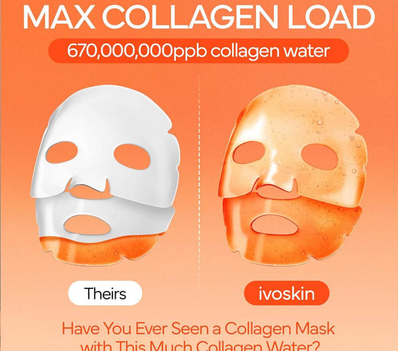 Collagen Jelly Hydro-bomb Plump Mask(4ea) - ivoskin