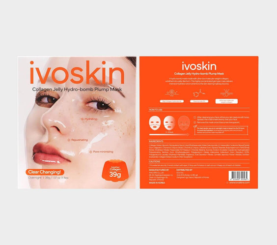 Collagen Jelly Hydro-bomb Plump Mask(4ea) - ivoskin